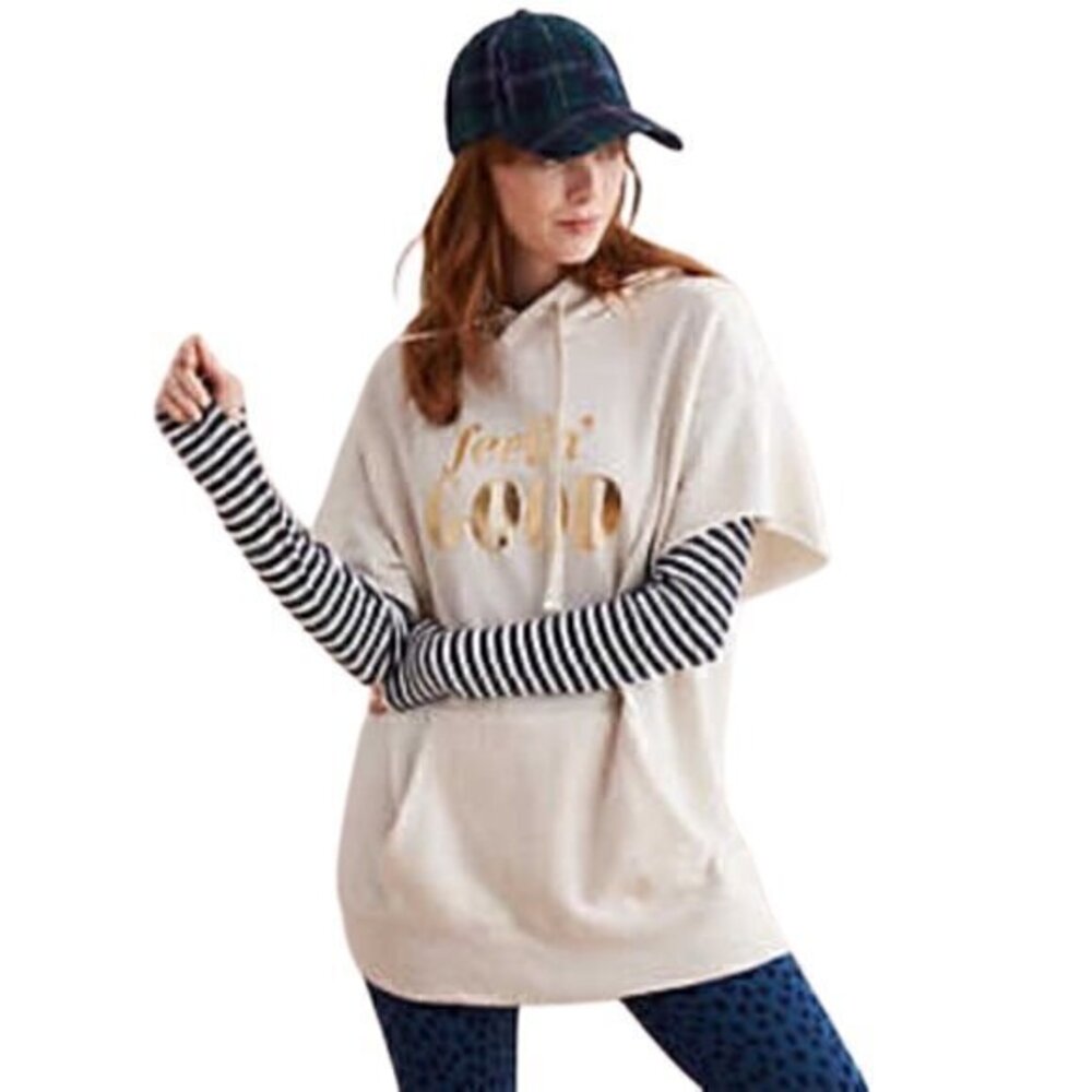 [Aerie] Feeling Good Short Sleeve Hoodie - Size L